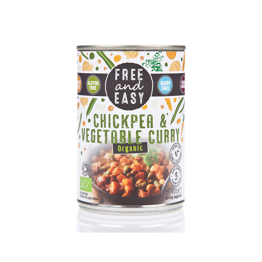 Free & Easy Organic Chick Pea & Veg Curry
