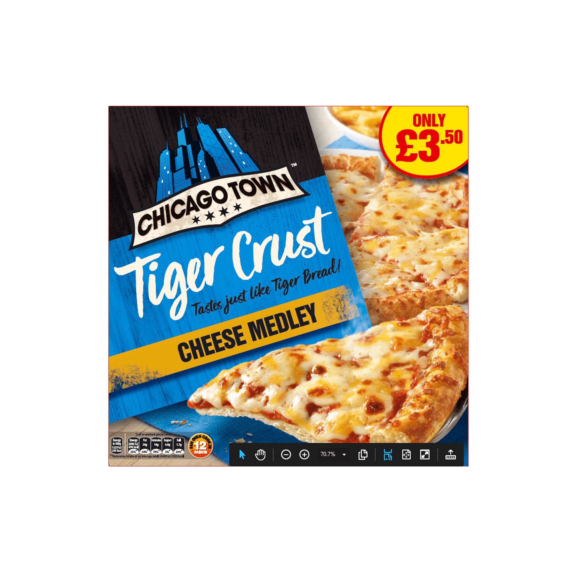 Chicago Town Tiger Crust Cheese Medley PM £3.50