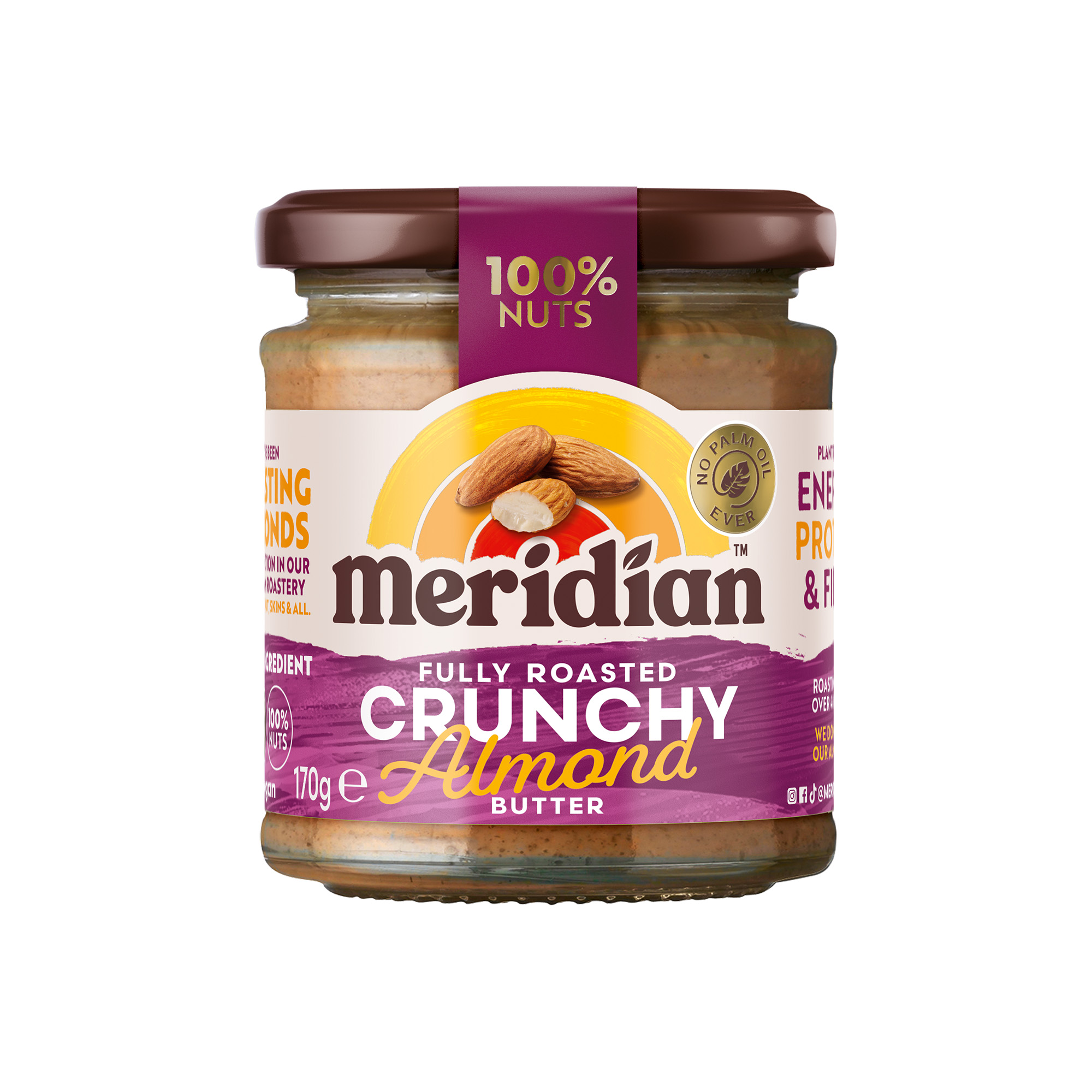 Meridian Crunchy Almond Butter No Added Sugar