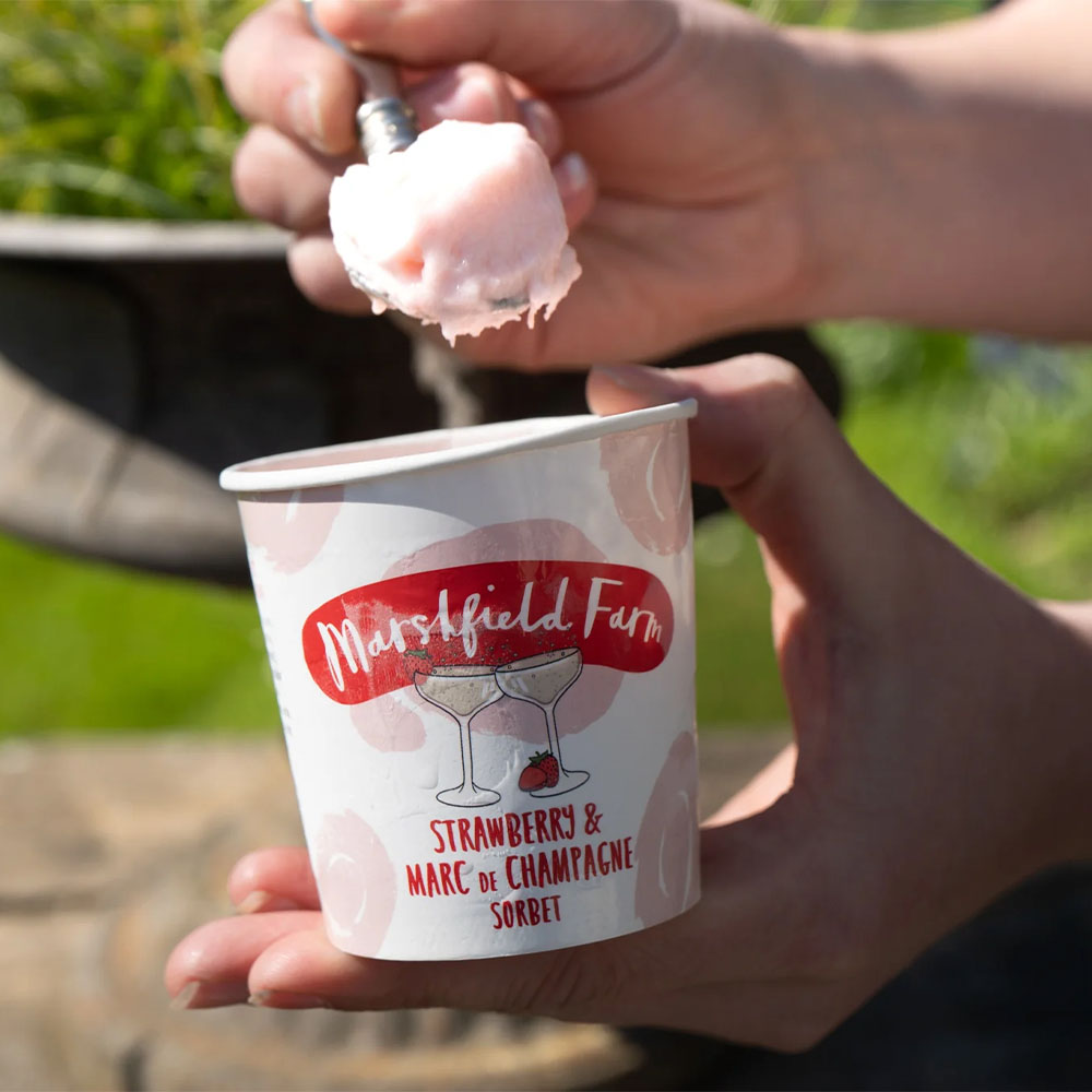 Marshfield Strawberry & Champagne Mini Tubs