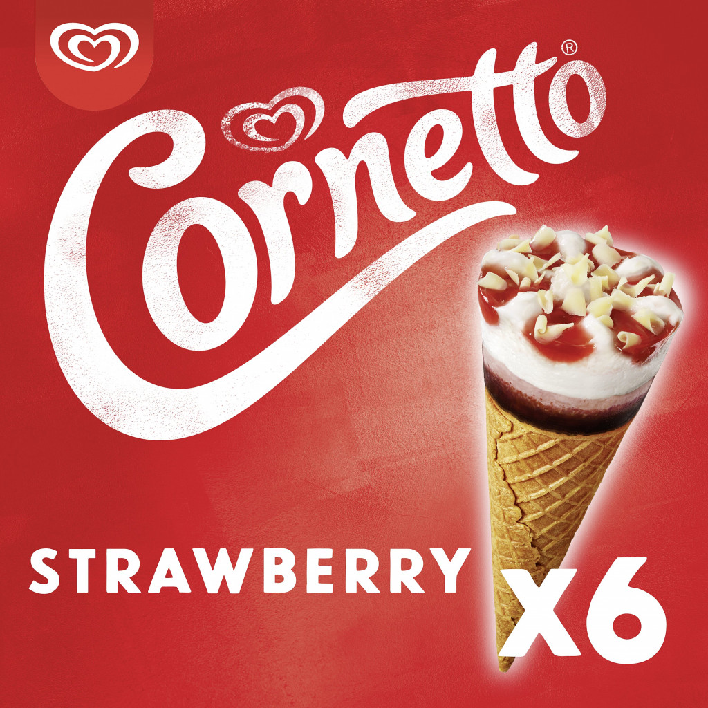 6 Cornetto Strawberry Multipack