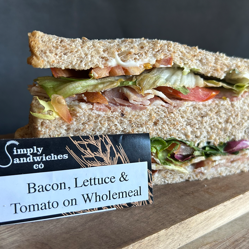 Bacon, Lettuce & Tomato on Wholemeal Sandwich