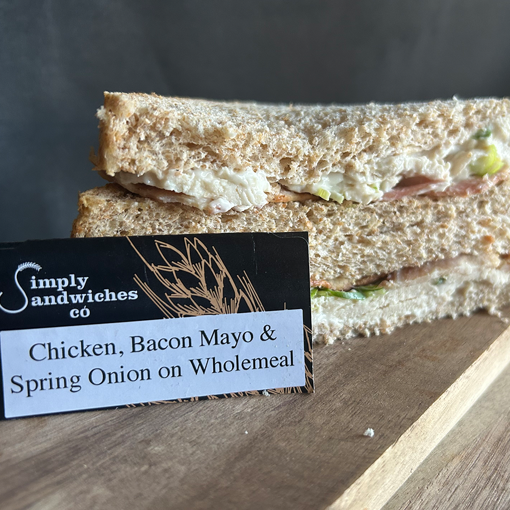 Chicken, Bacon Mayo & Spring Onion Sandwich on Wholemeal