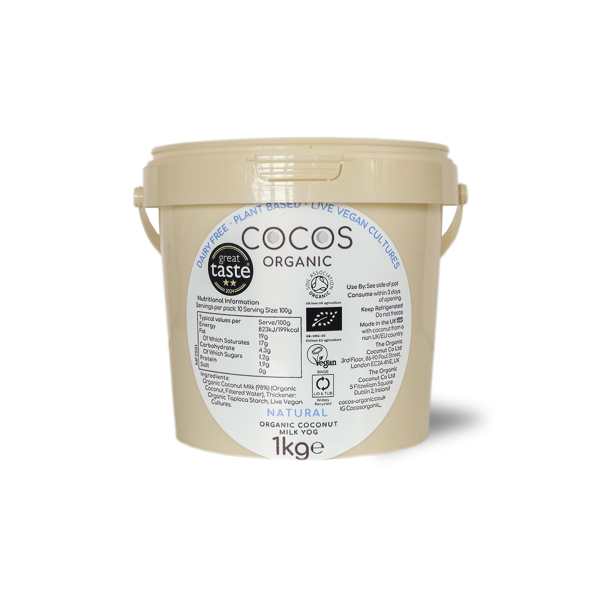 Cocos Organic Coconut Yogurt Natural