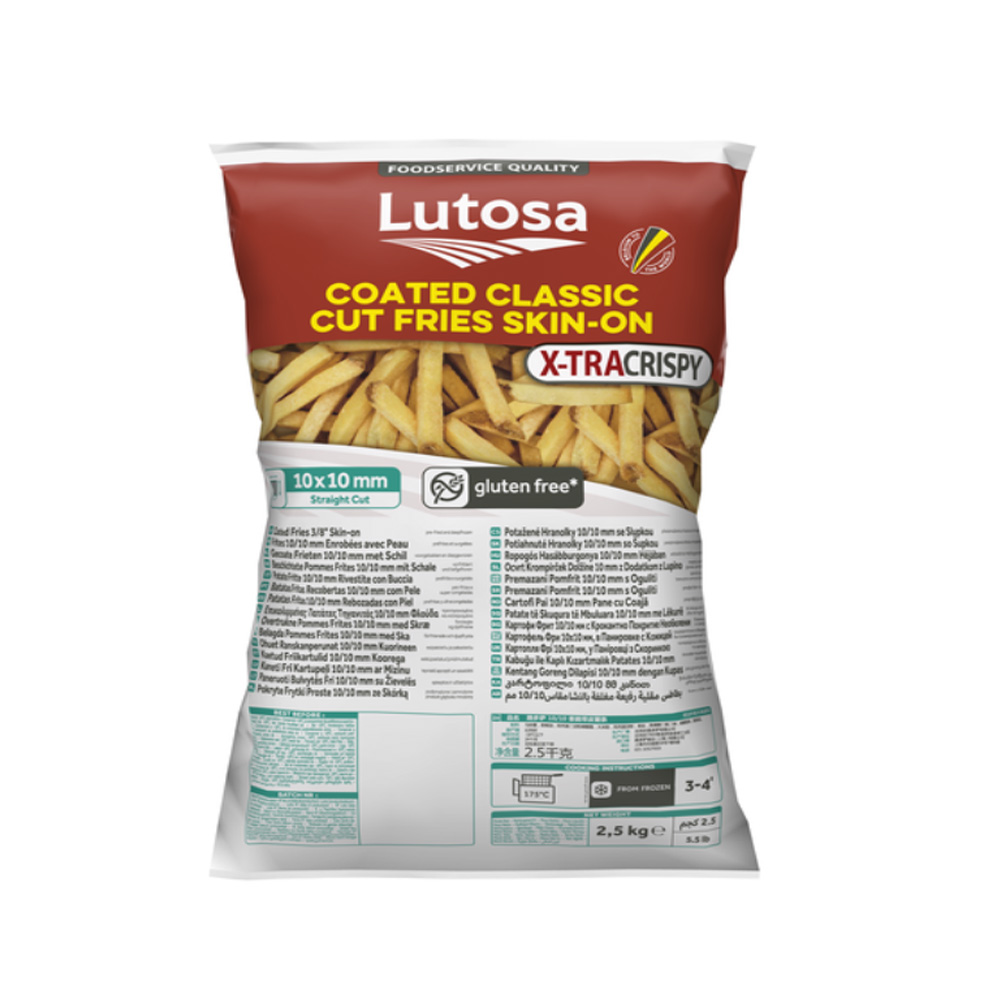 Lutosa Coated Ultra Crunchy Skin On 10mm Chips