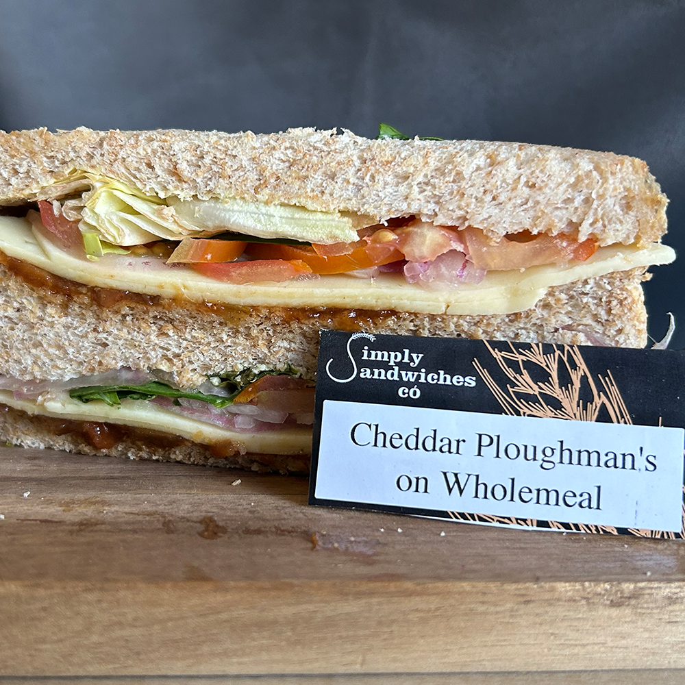 Cheddar Ploughman's Sandwich on Wholemeal