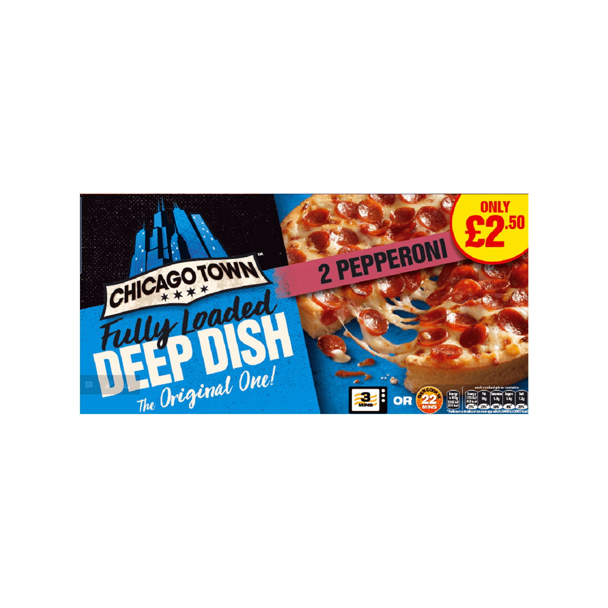 Chicago Town 2 Deep Dish Pepperoni PM £2.50
