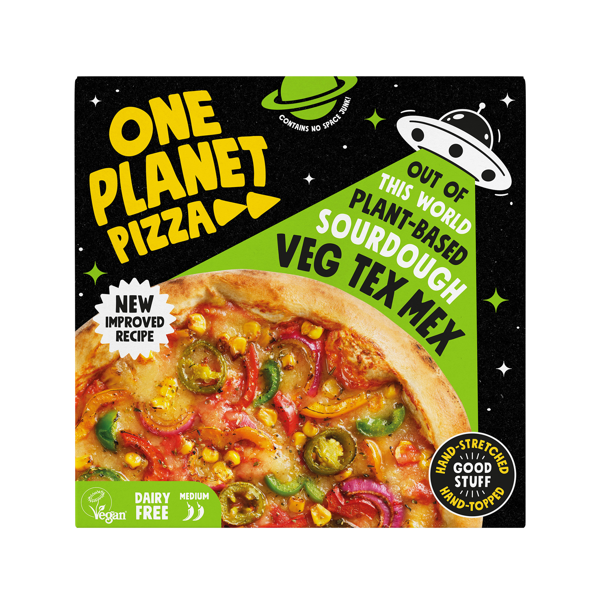 One Planet Tex Mex Pizza