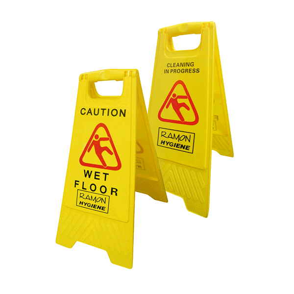 Wet Floor Sign Dual Warning
