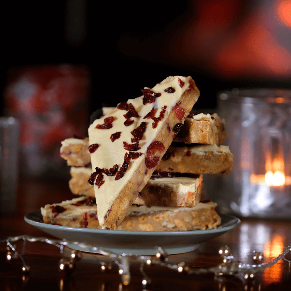 Handmade Cake White Chocolate & Cranberry Tiffin
