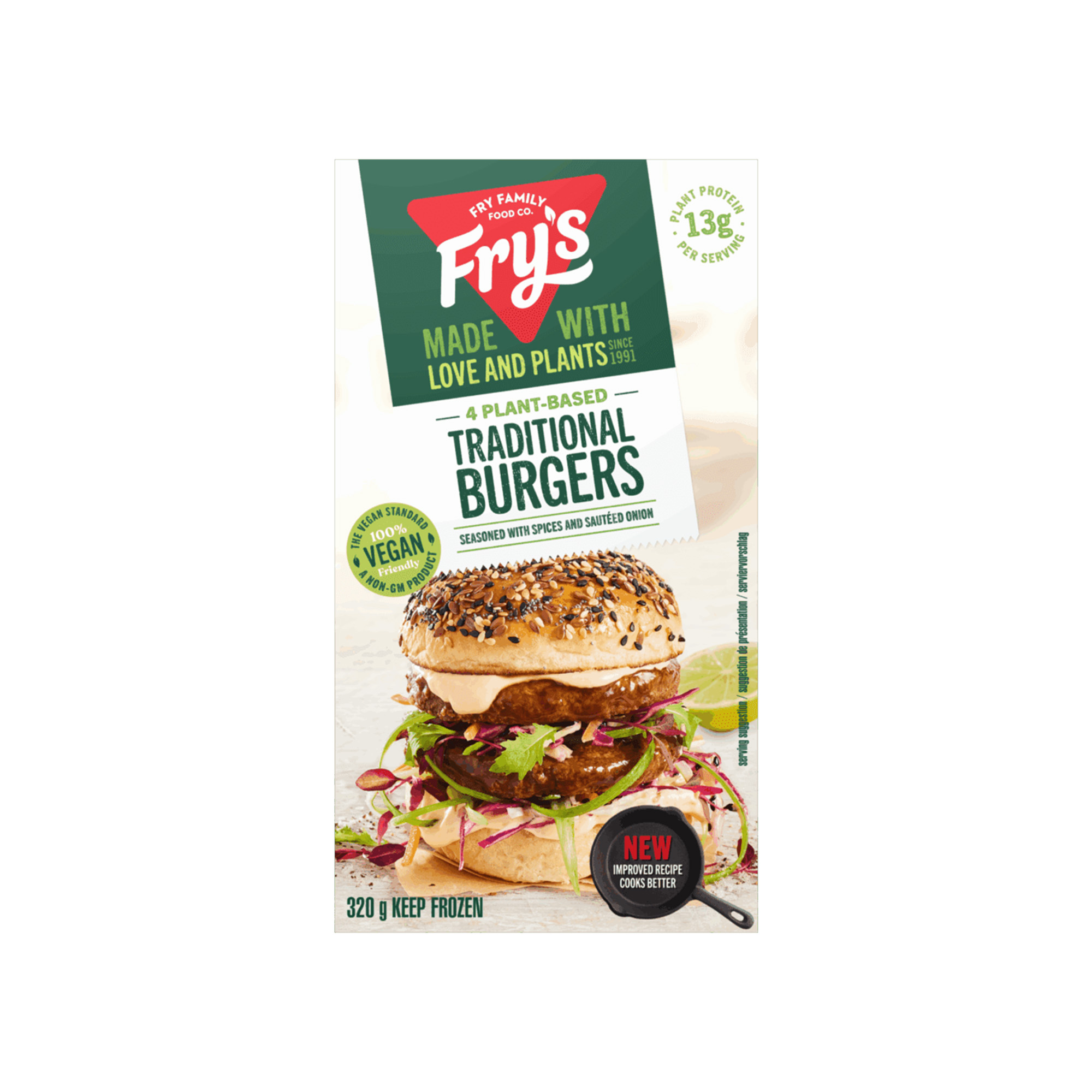 Frys 4 Traditional Meat Free Burgers