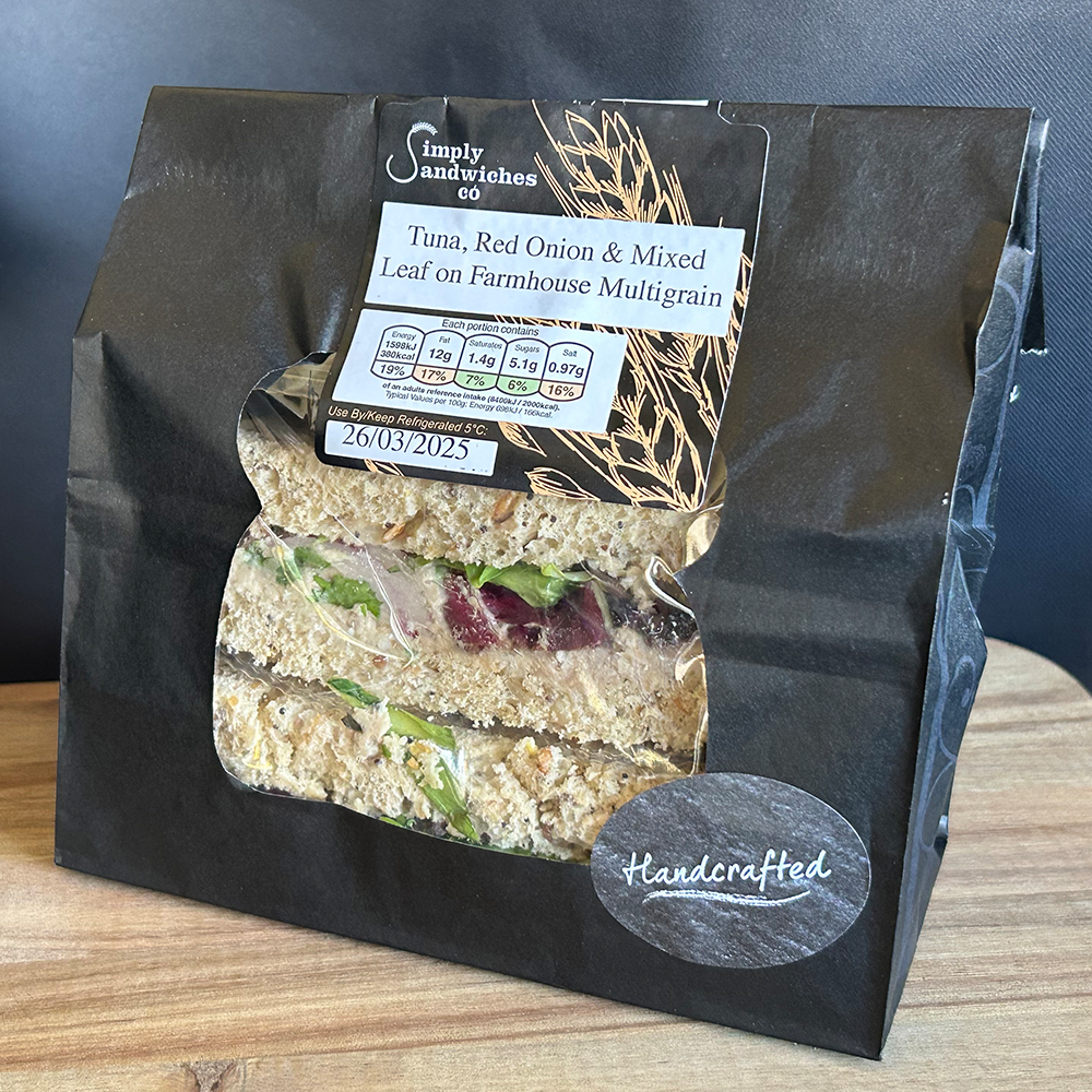 Tuna, Red Onion & Mixed Leaf Sandwich on Farmhouse Multigrain