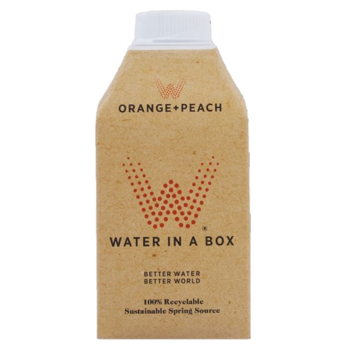Water in a Box Orange and Peach Spring Water