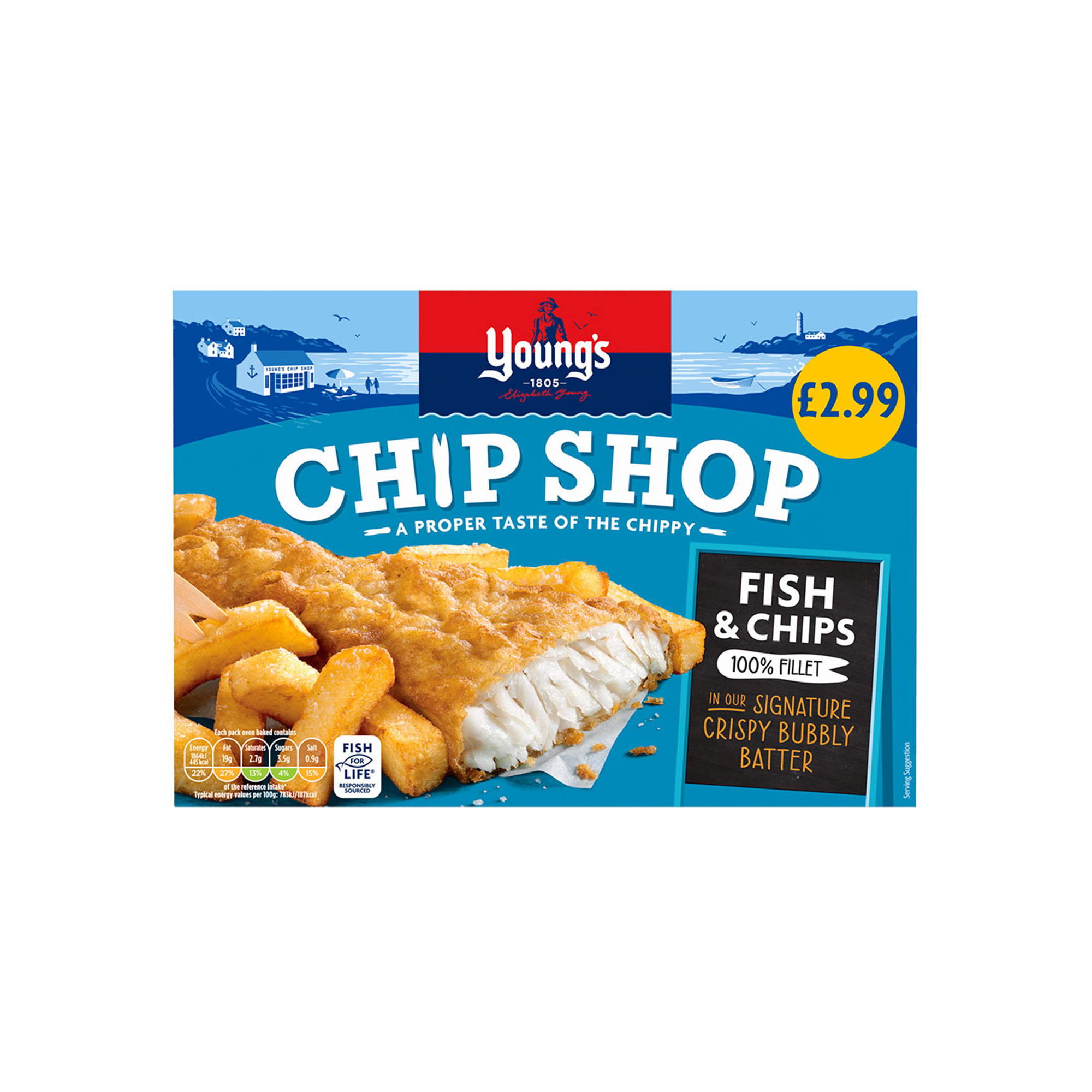 Youngs Fish and Chips PM £2.99