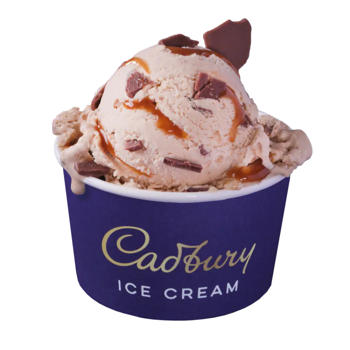Cadbury Dairy Milk Caramel Scooping Ice Cream