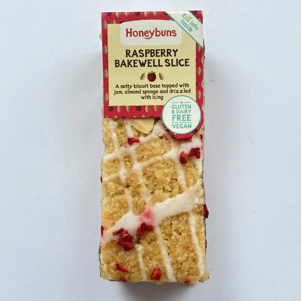 Honeybuns Raspberry Bakewell Slice