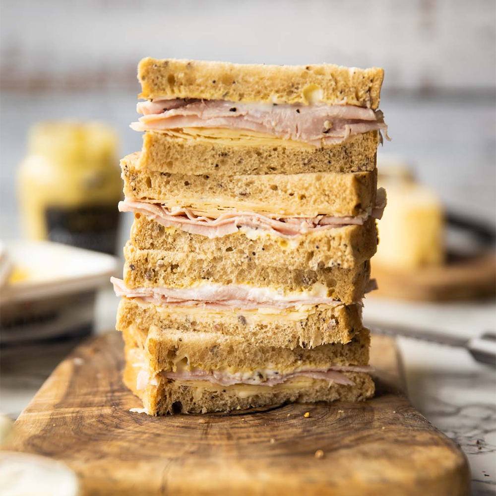 Ham & Cheddar Mayo Sandwich on Wholemeal