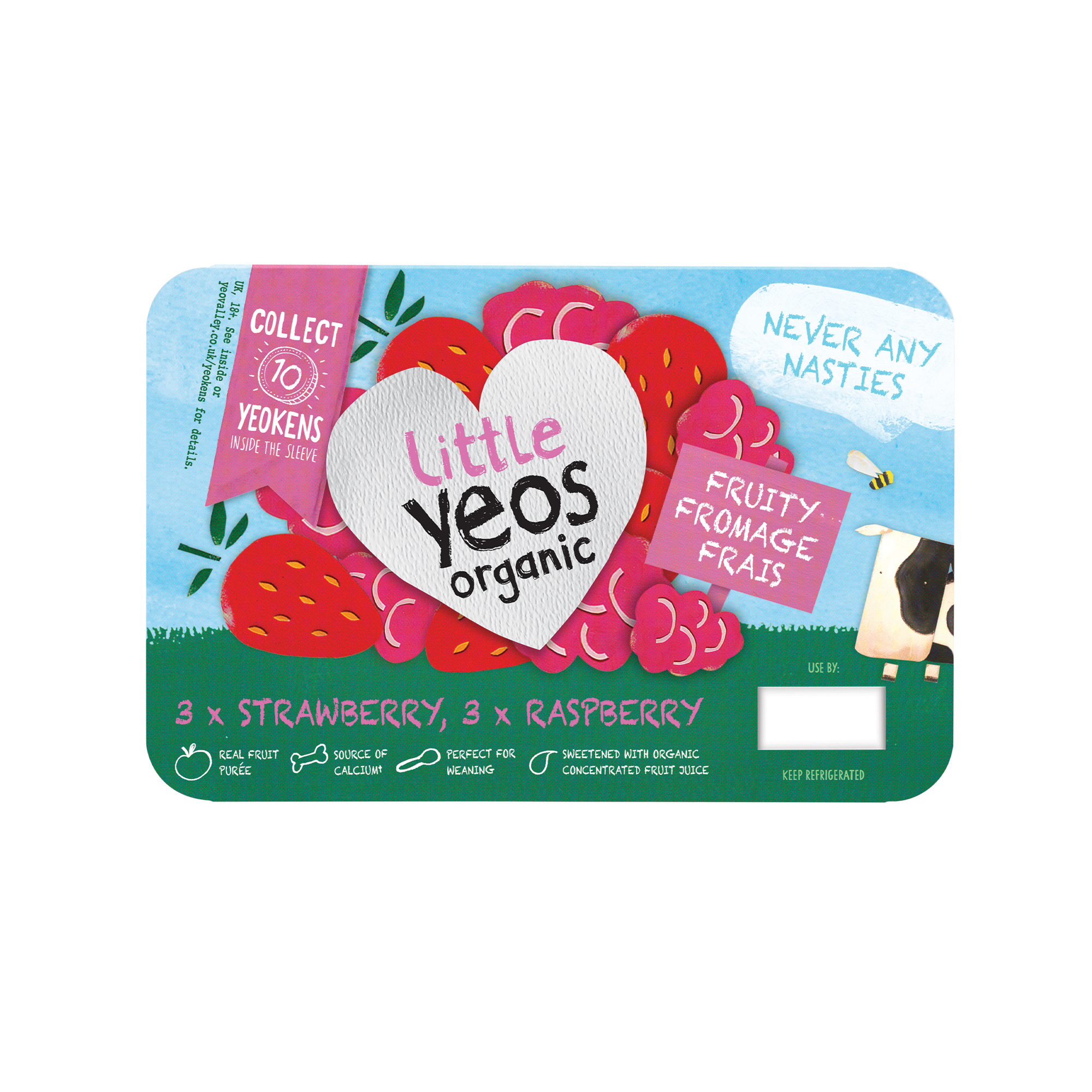 Yeo Valley Organic Little Yeos Strawberry & Raspberry