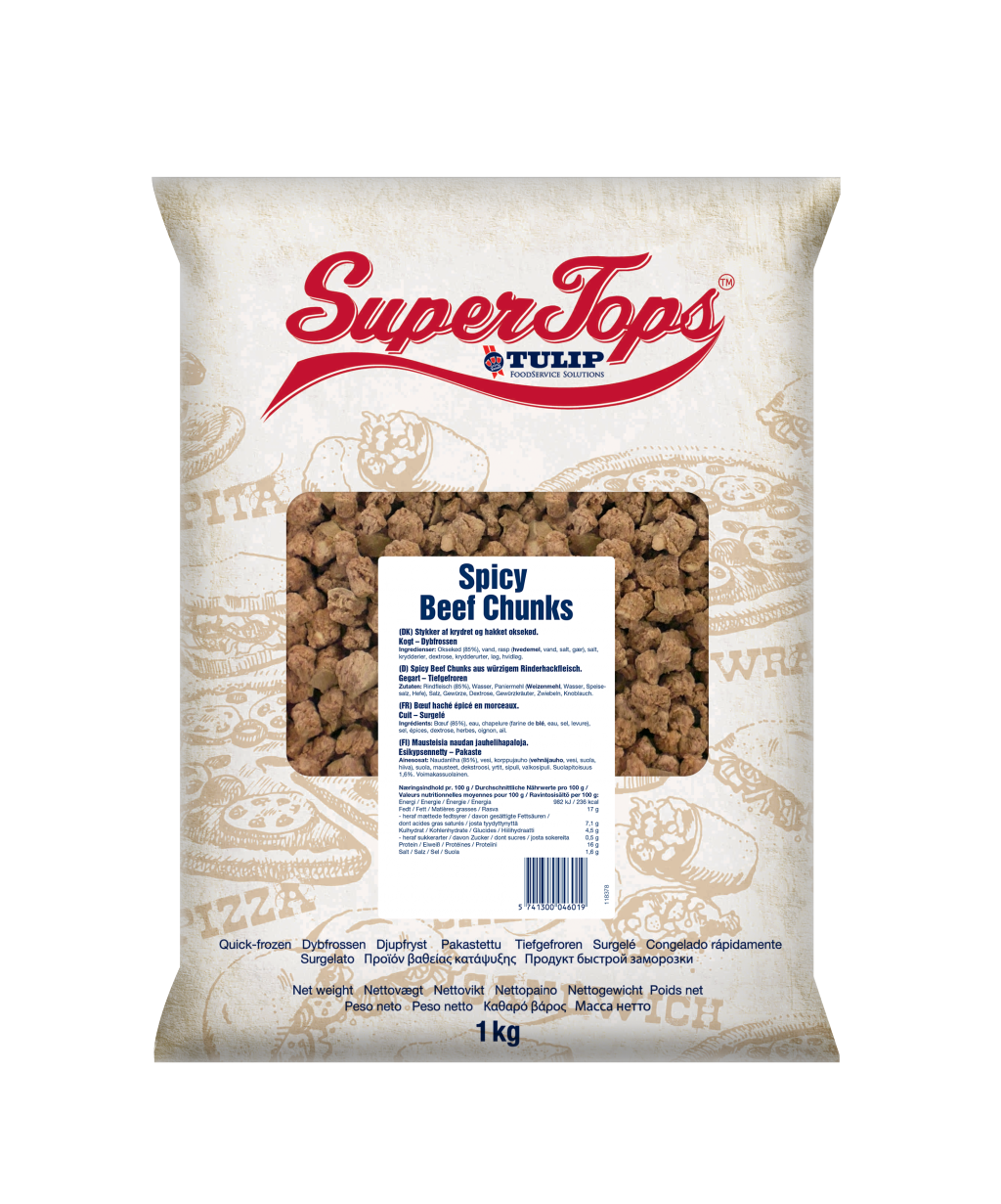 Supertops Spicy Beef Chunks