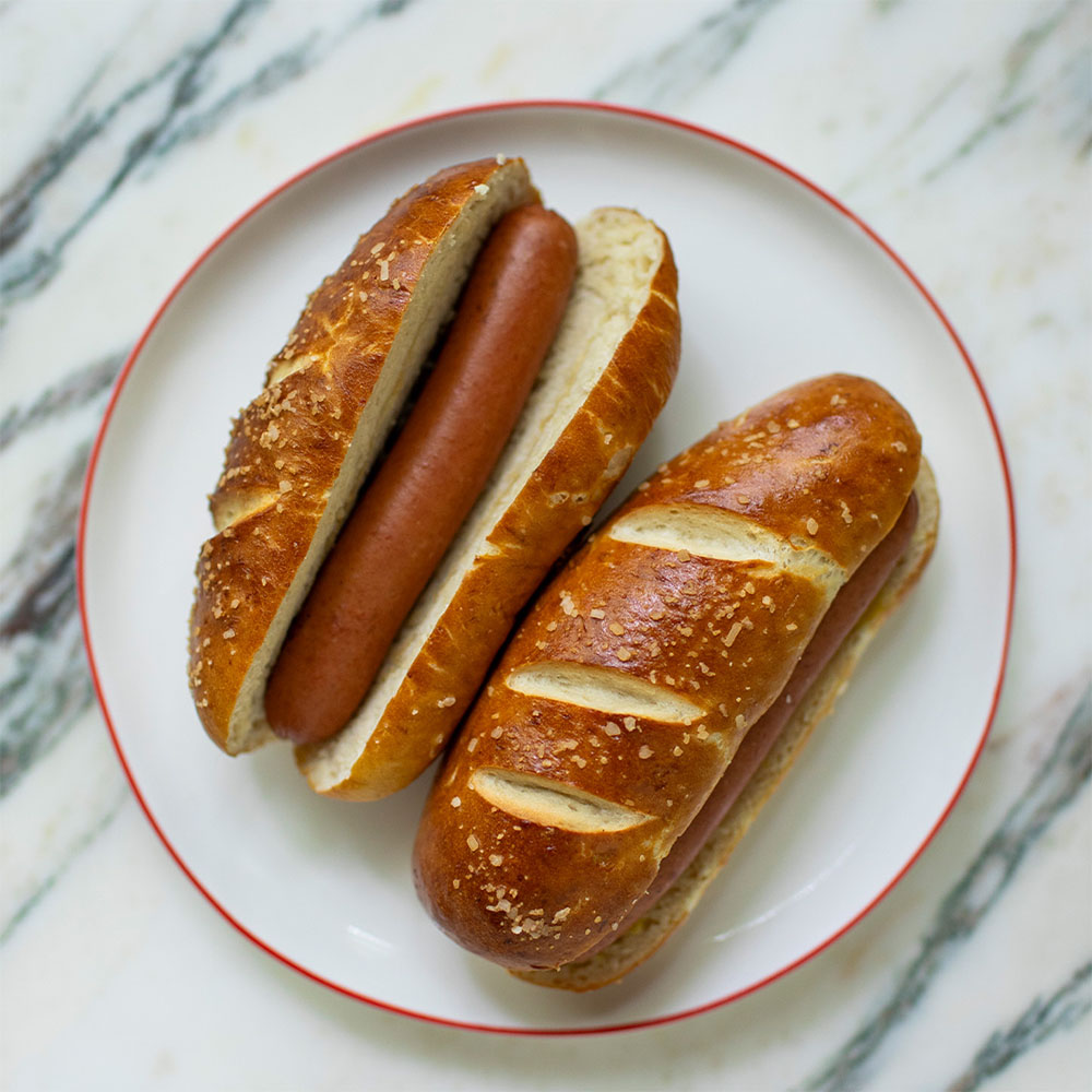 Panesco Laugen Pretzel Hot Dog Roll