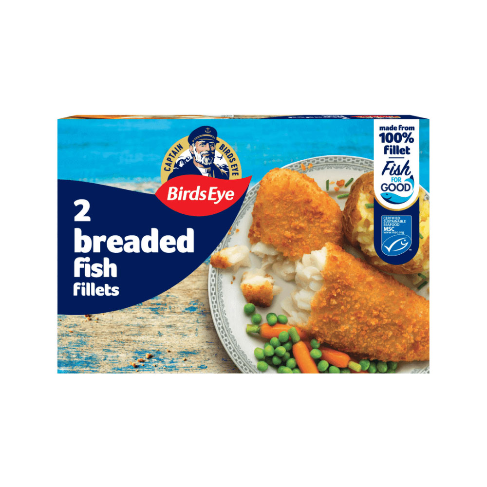 Birds Eye 2 Cod Fillet Crumb PM £3.50