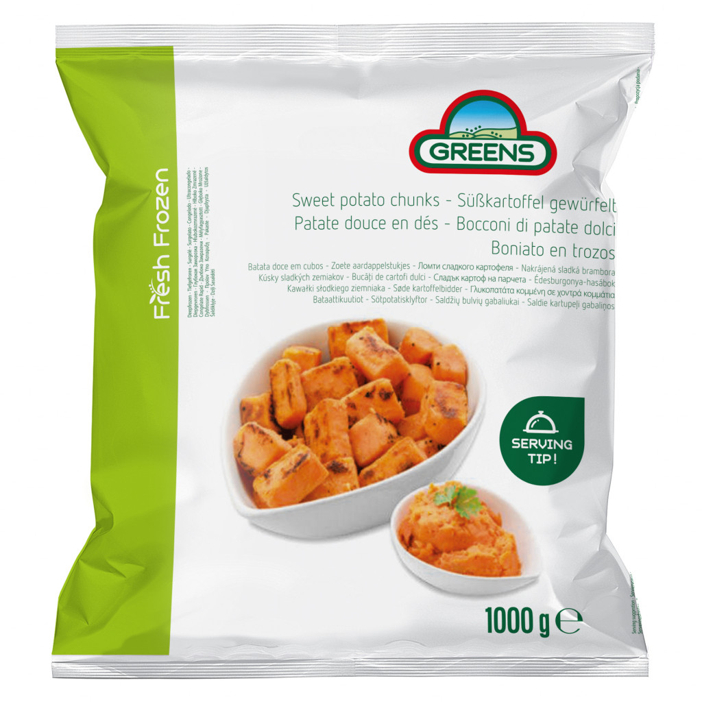 Greens Diced Sweet Potato