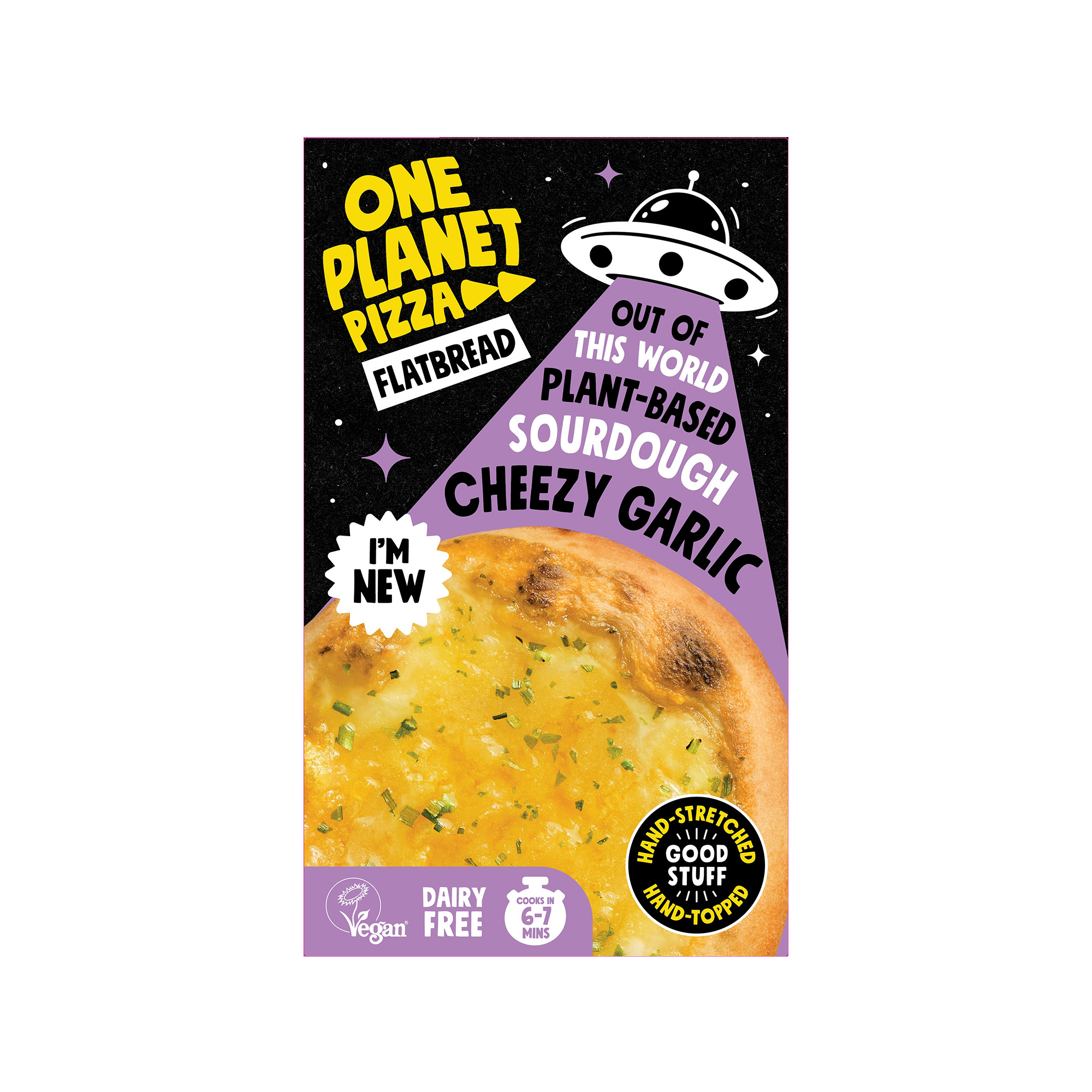 One Planet Sourdough Cheezy Garlic Flatbread