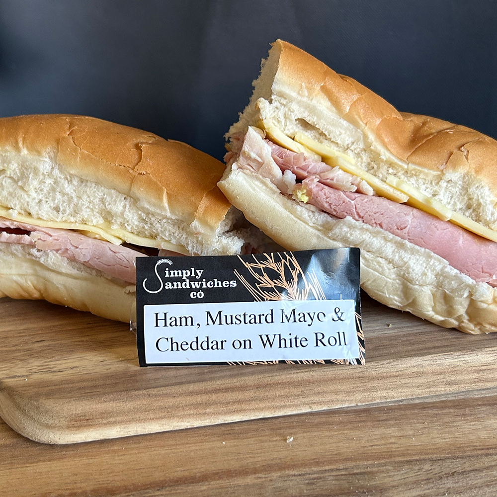 Gammon Ham, Mustard Mayo & Cheddar on White Roll