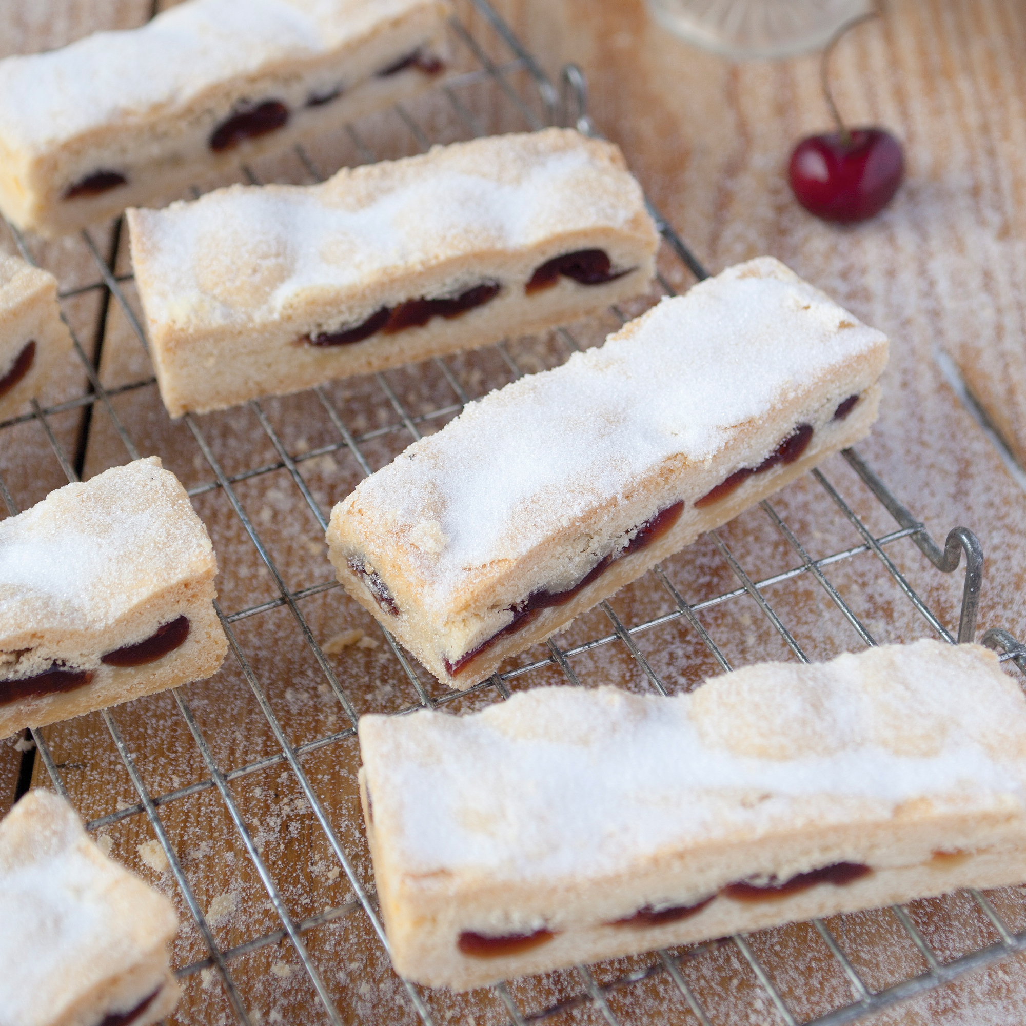 Peck and Strong Cherry Shortbread
