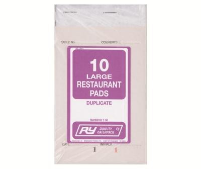 Large Restaurant Order Pads