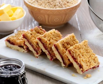 Handmade Cake Vegan Blackcurrant Crumble Slice