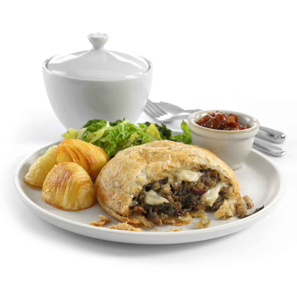 KK Mushroom, Brie and Cranberry Wellington