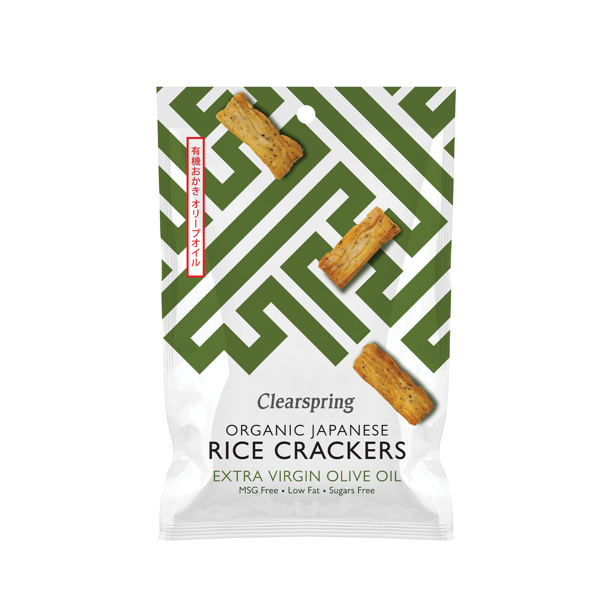 Clearspring Organic Japanese Rice Crackers with Olive Oil & Salt
