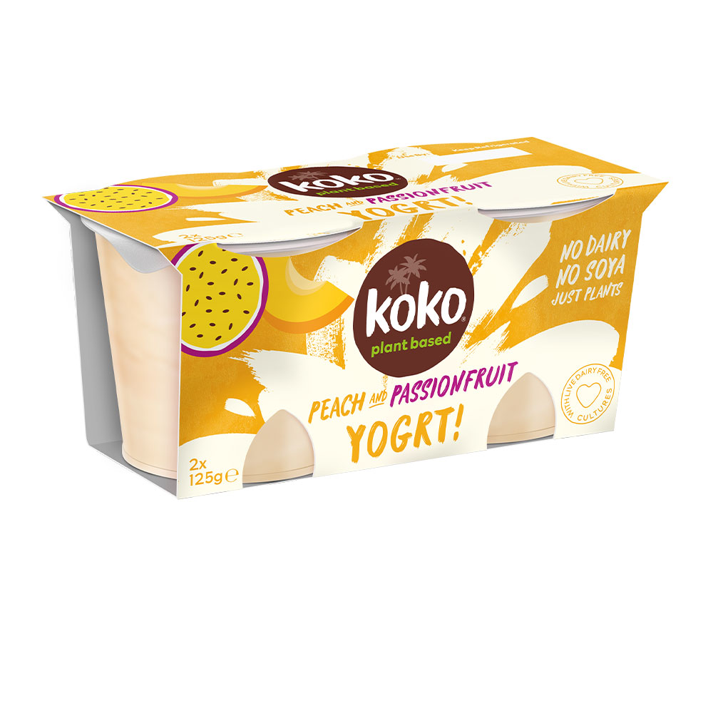 Koko Dairy Free Peach & Passion Fruit Yogurt Alternative