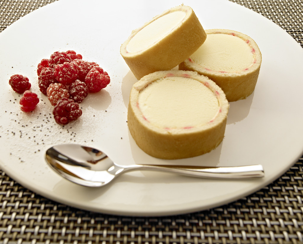 Vanilla & Raspberry Ripple Ice Cream Sponge Roll