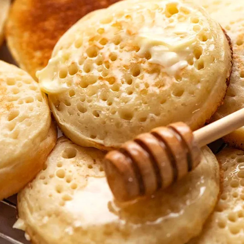 Baked English Crumpets
