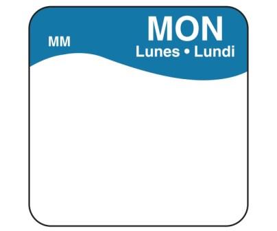 Day of the Week Removable Label - Monday