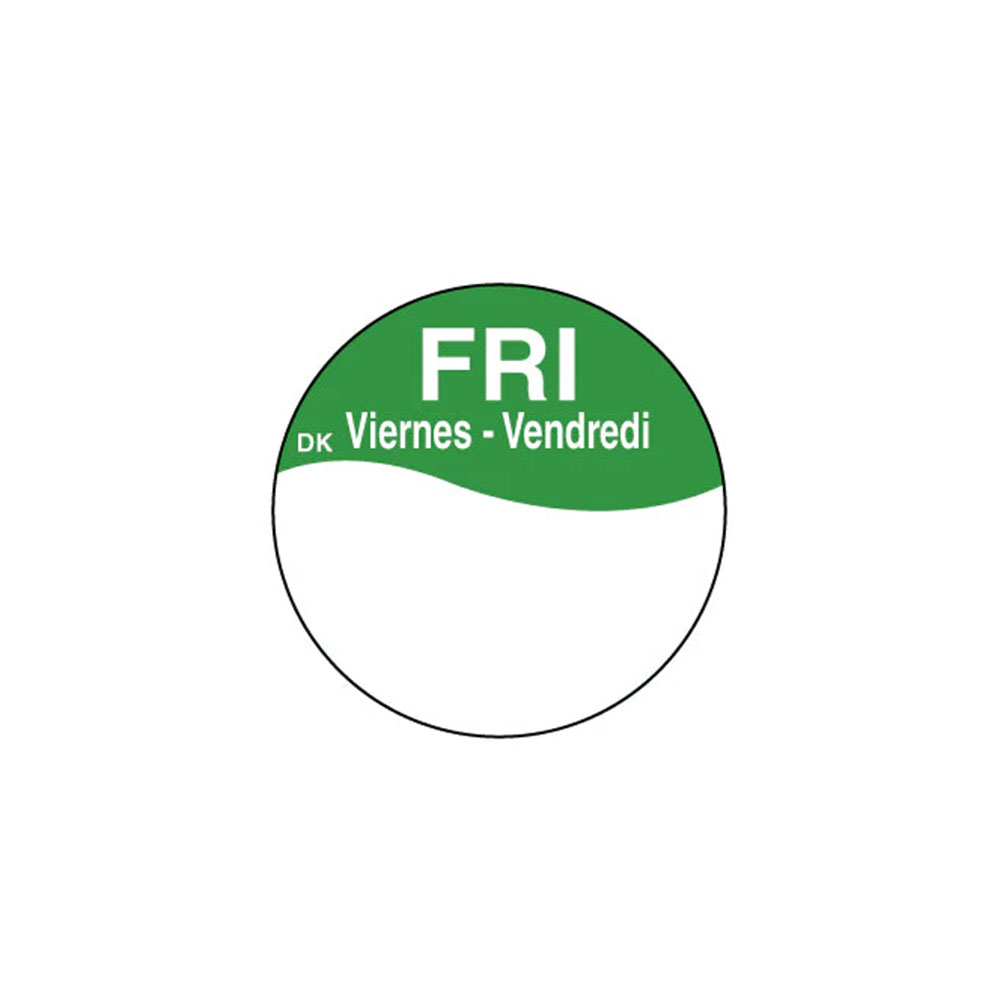 Day of the Week Removable Label - Friday