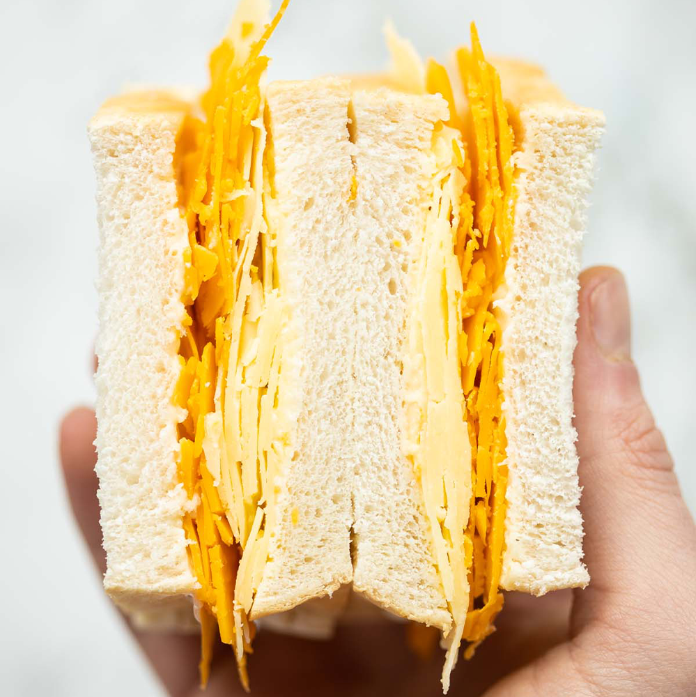 Simply Cheddar Cheese on White