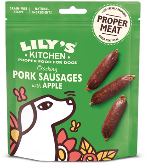 Lily's Kitchen Dog Pork and Apple Sausages BTO