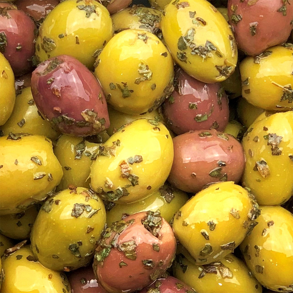 Pitted Mixed Olives Herbs
