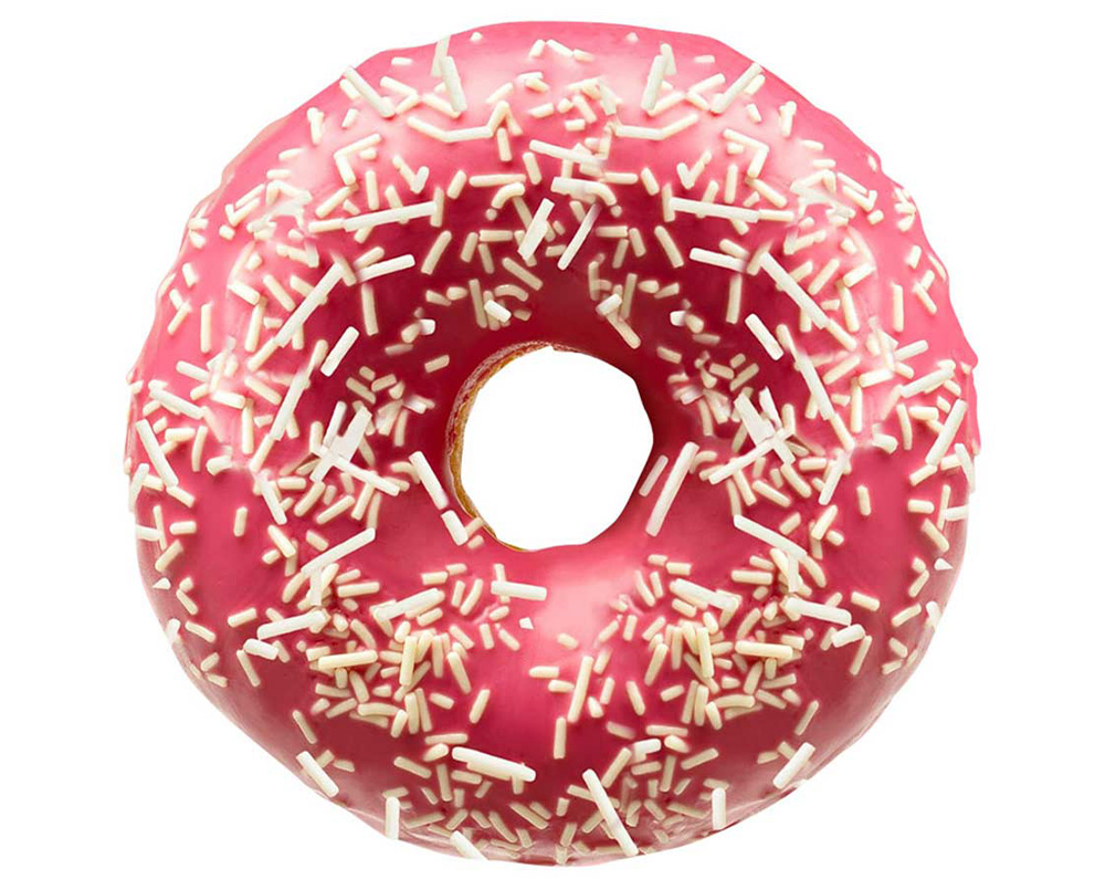 Berry White Donut