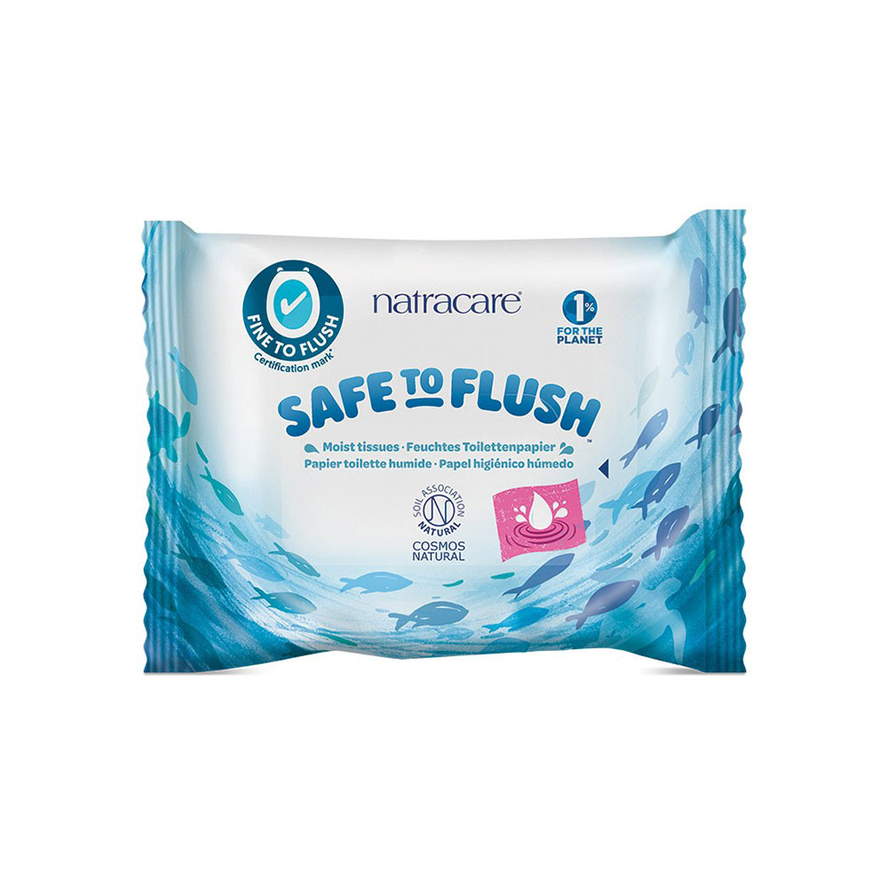 Natracare Safe To Flush Moist Tissue