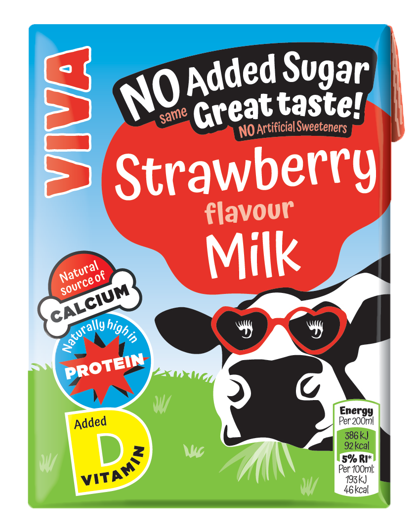 Viva Strawberry Milk Carton