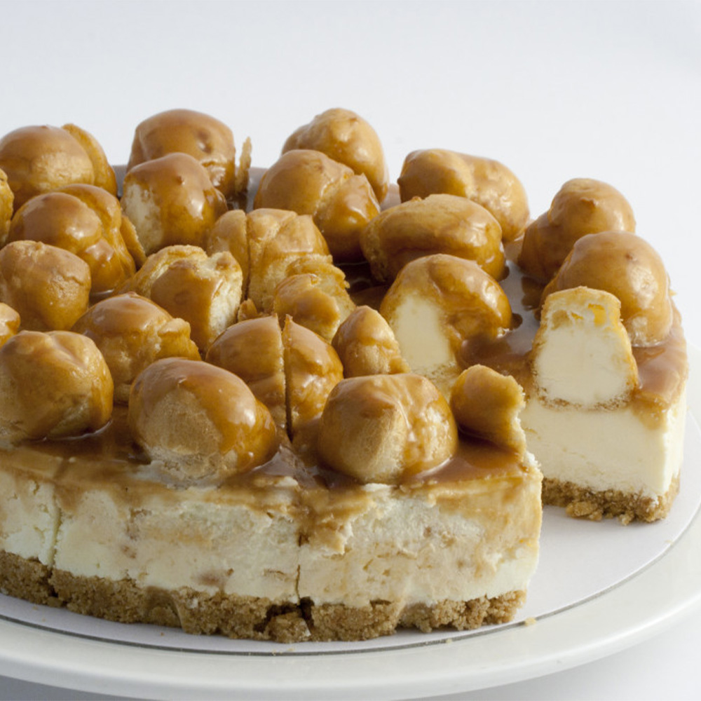 Chantilly Toffee Profiterole Cheesecake