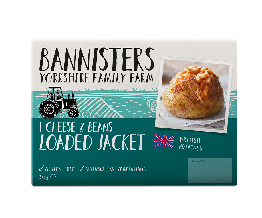 Bannisters Cheese & Beans Filled Jacket Potato